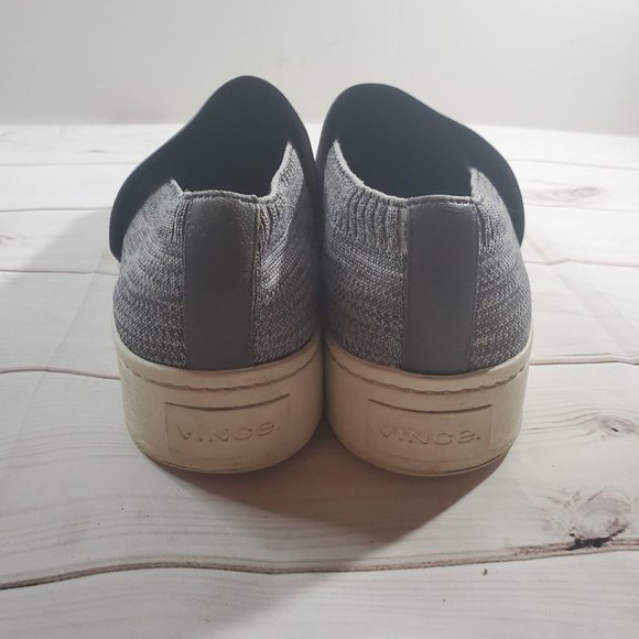 Vince Sneakers 9.5M Womens Platform Gray Slip On Comfort Shoes - Picture 5 of 9